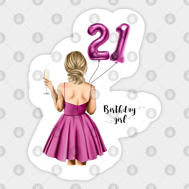 Birthday Girl 1 Sticker by elzafoucheartist